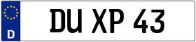 Trailer License Plate